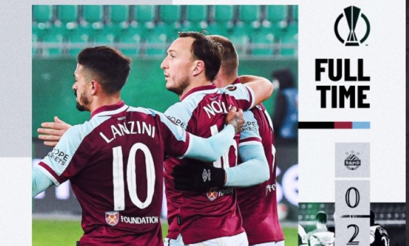 คลิปไฮไลท์ยูโรป้า ลีก ราปิด เวียนนา 0-2 เวสต์แฮม ยูไนเต็ด Rapid Wien 0-2 West Ham United