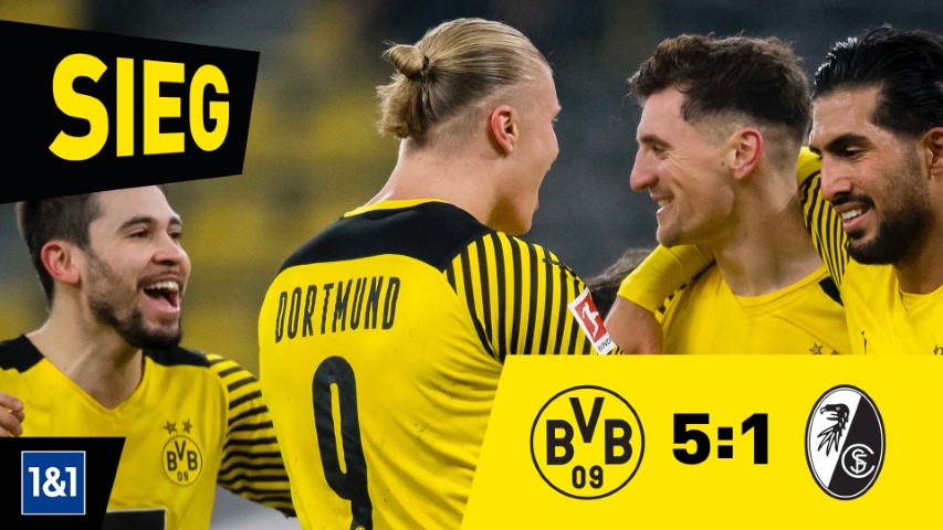 คลิปไฮไลท์บุนเดสลีกา ดอร์ทมุนด์ 5-1 ไฟรบวร์ก Borussia Dortmund 5-1 SC Freiburg