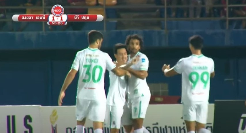 คลิปไฮไลท์ลีกคัพ สงขลา เอฟซี 1-4 บีจี ปทุม ยูไนเต็ด Songkhla FC 1-4 BG pathum